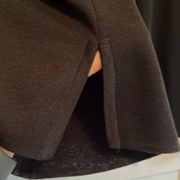 Thom Smith Atelier XXI Black Pant Stretch Wide Leg Side Zip Medium - Picture 8 of 9